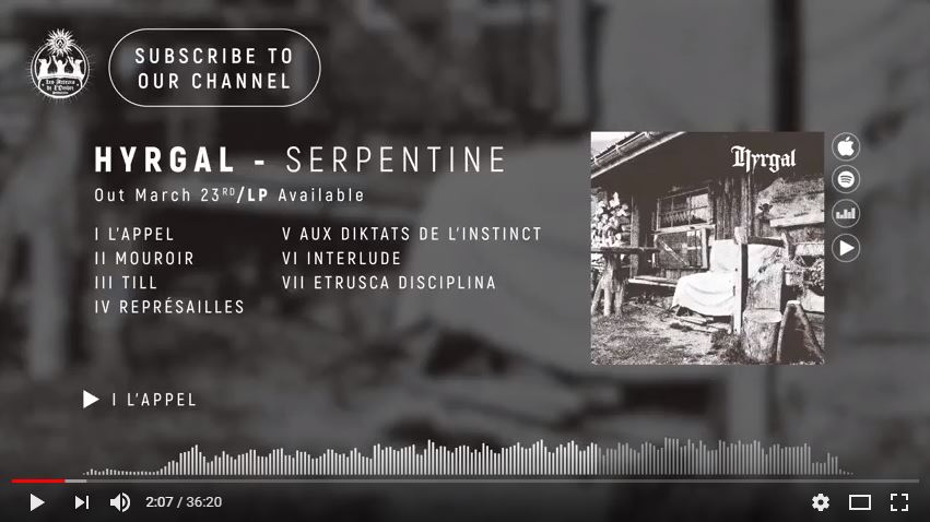 Hyrgal - Serpentine (Full Stream)